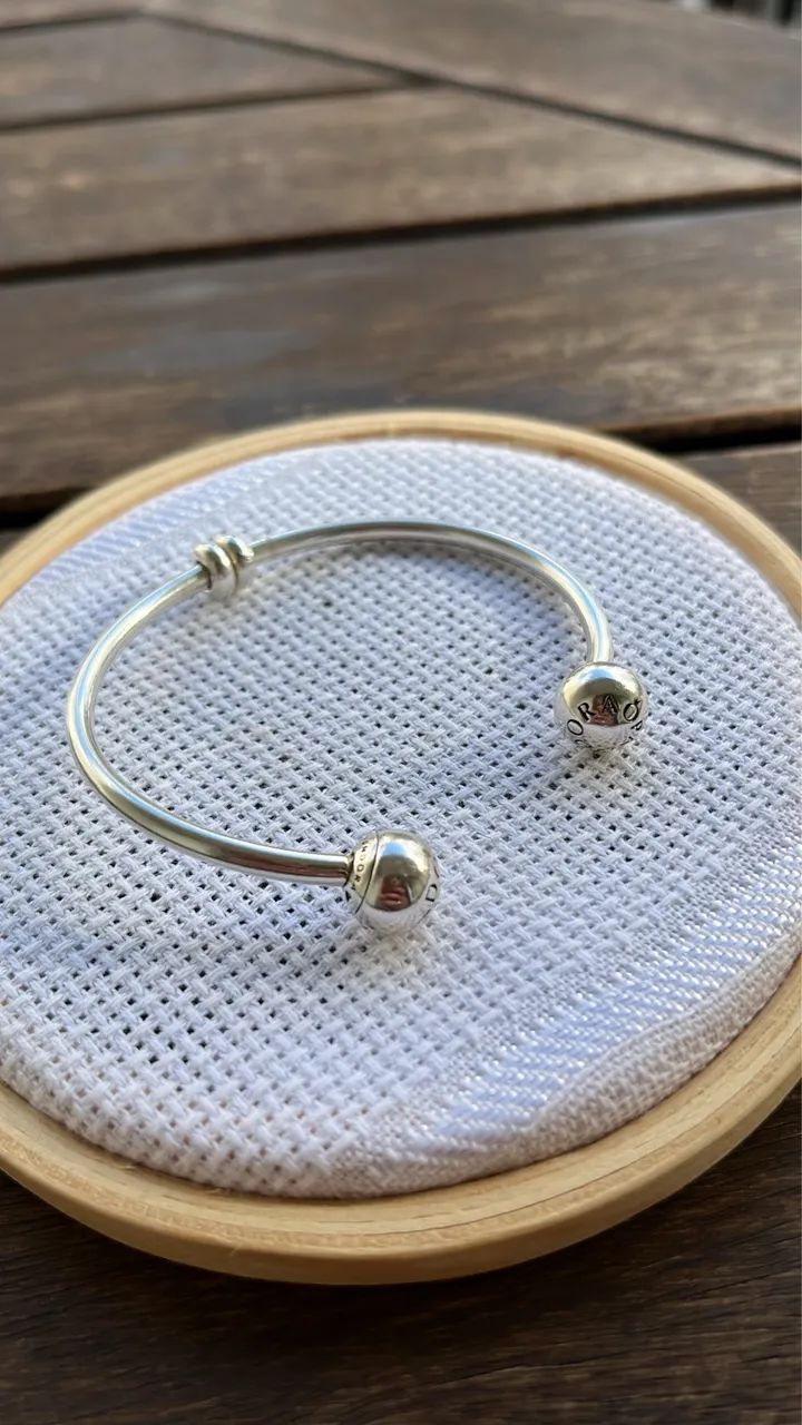 Bracelete Pandora Prata 925 - Foto 2