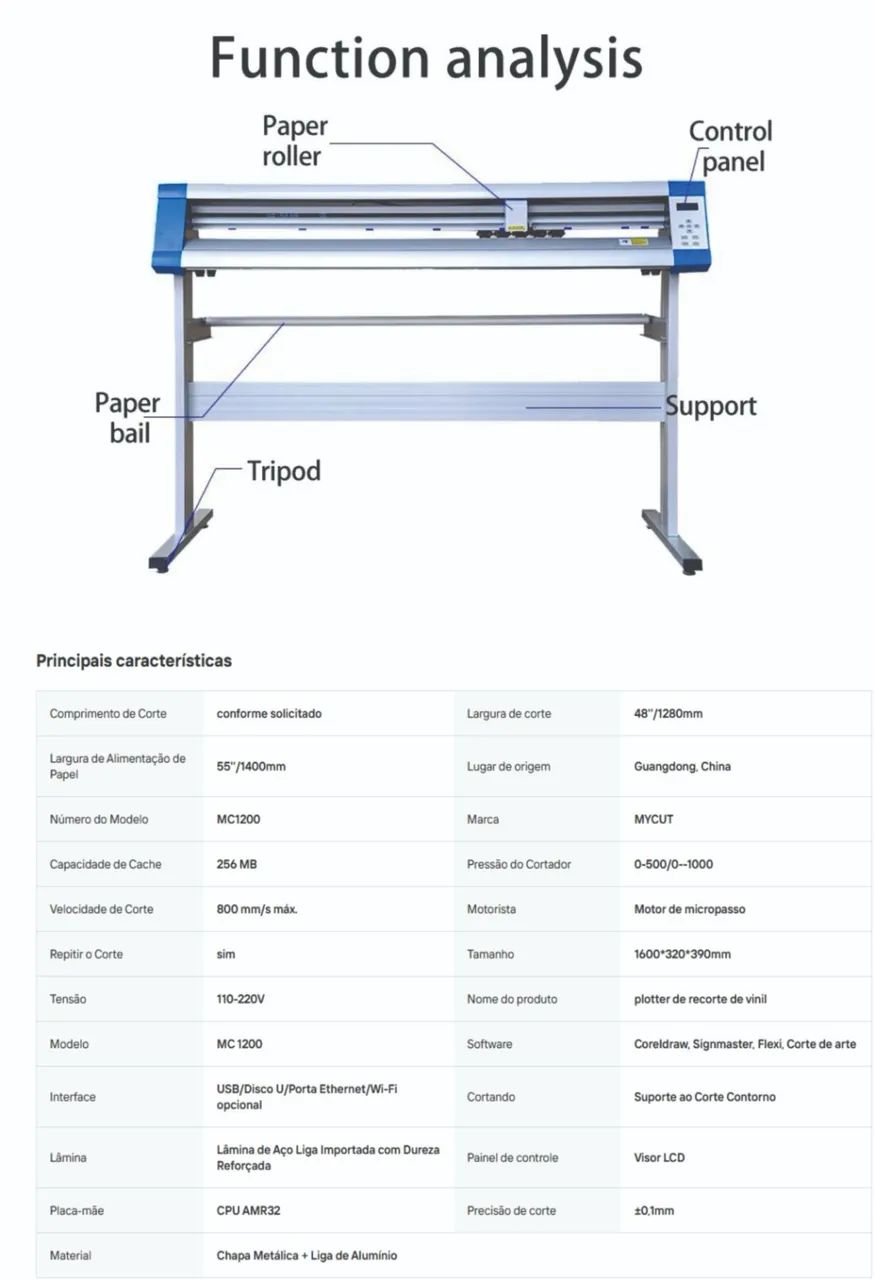 Plotter de recorte com câmera 1.50 cm - Foto 4