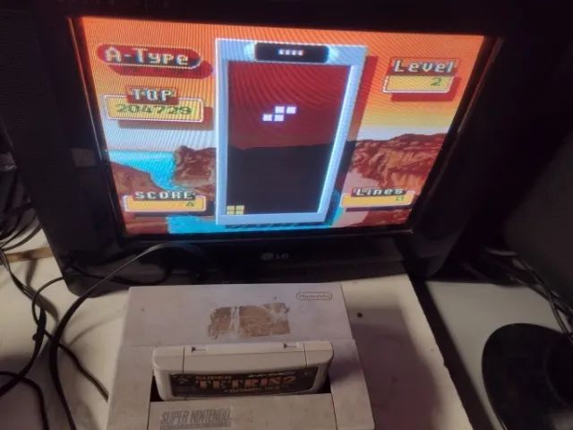Super Tetris 2 + Bombliss Original Japonês Super Famicom  - Foto 5