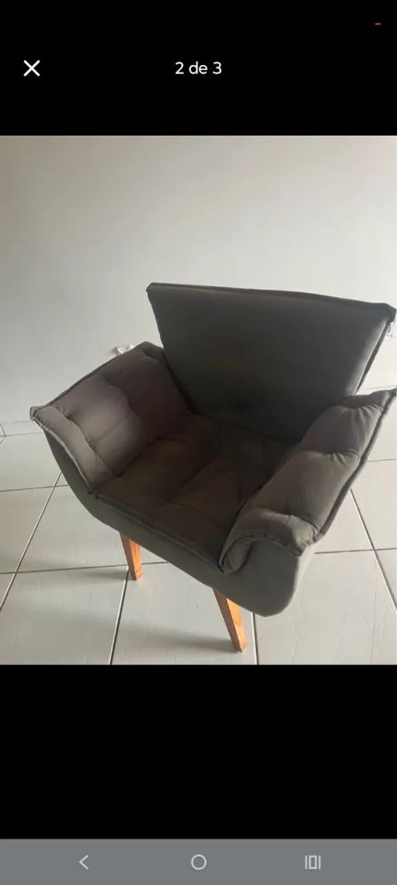 Poltrona seme nova sem marca de uso 