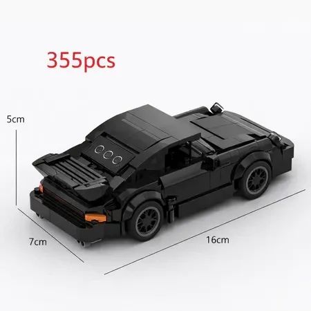 Blackbird Porsche 930 Turbo - Estilo Lego - 355 Peças - Foto 2