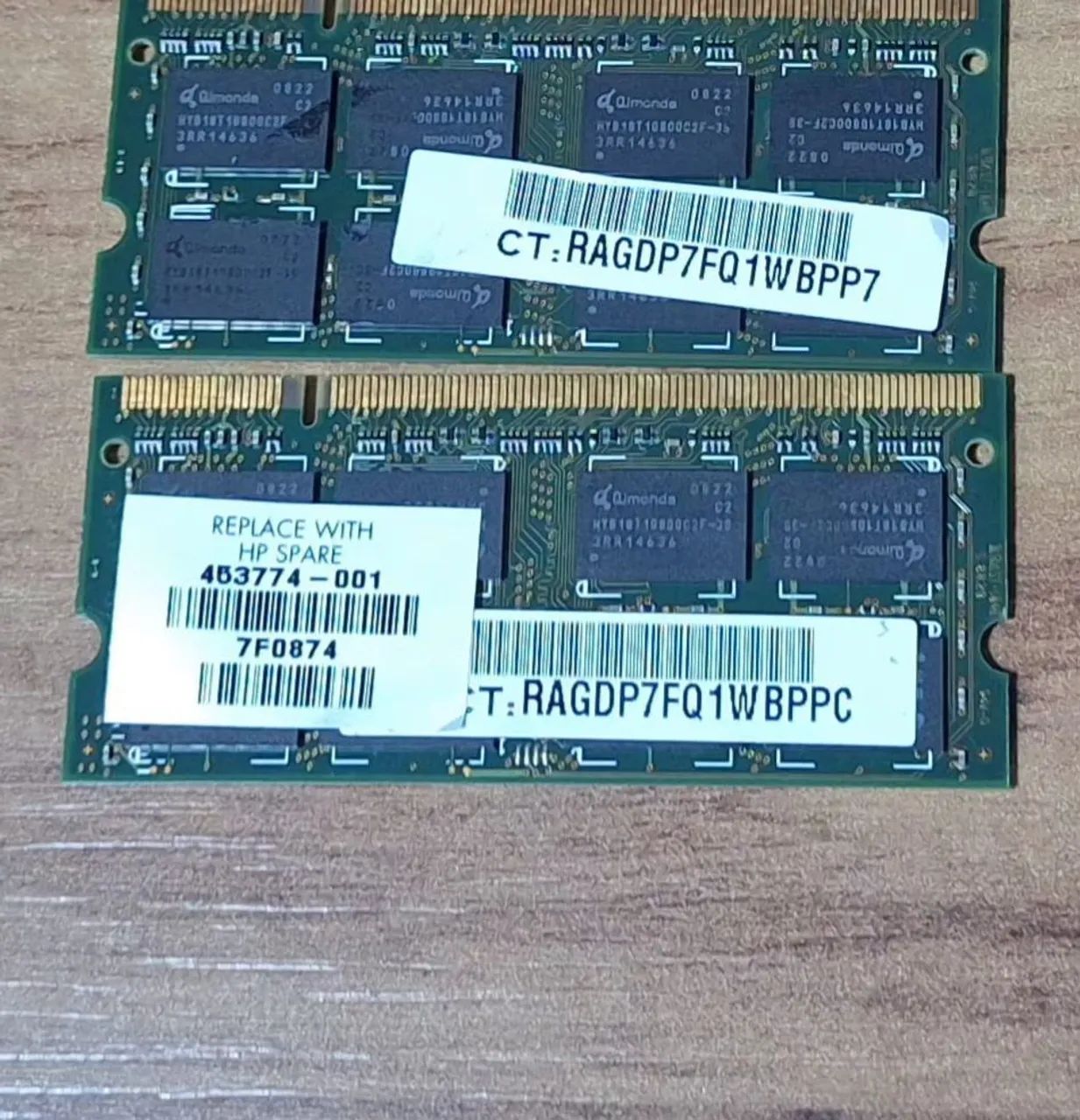 Memória Ram notebook HP DDR2 ( 2 pente de 2 gigas ) - Foto 4