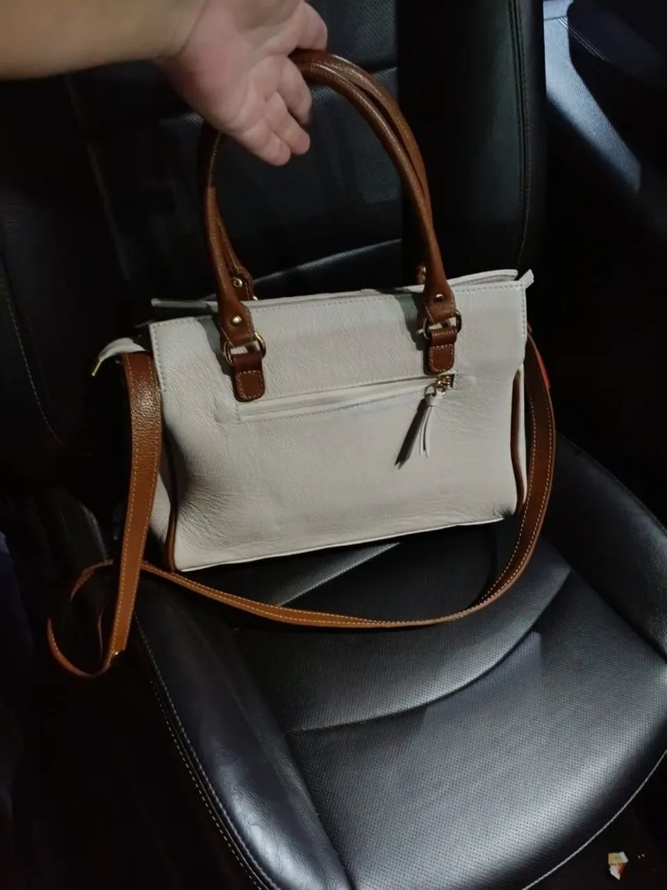 Bolsa couro café  - Foto 3