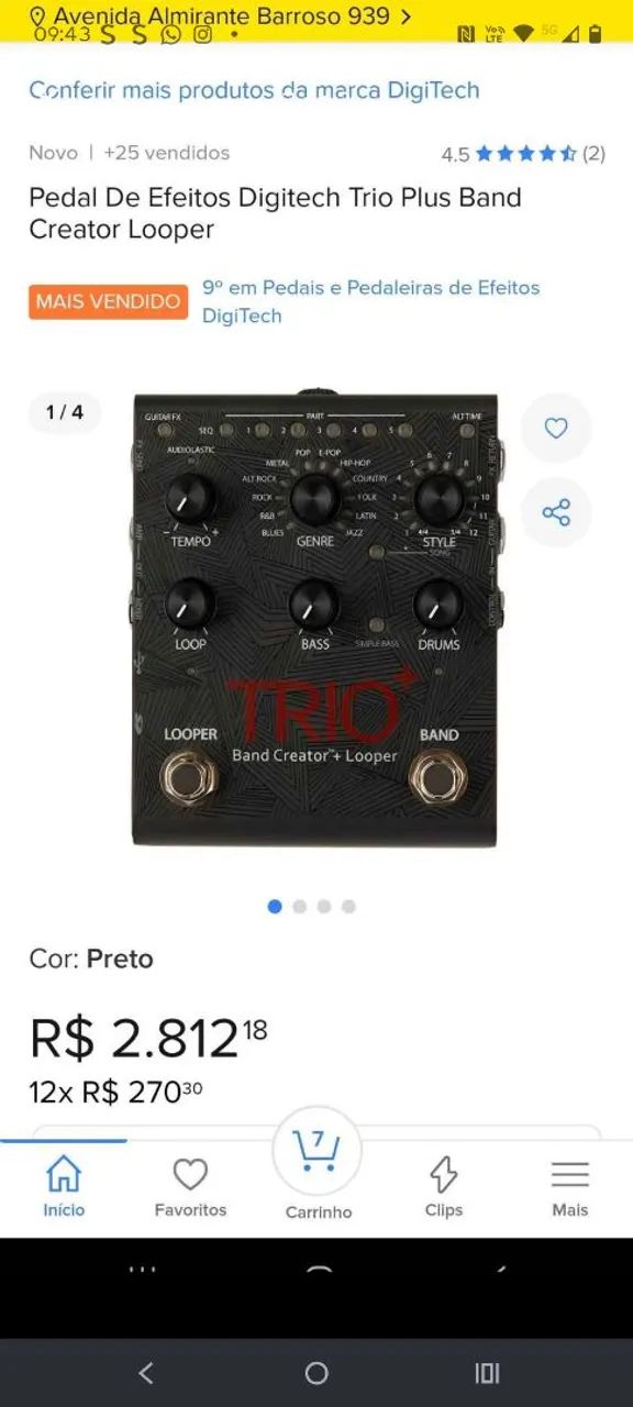 Pedal de efeitos digitech trio - Foto 2