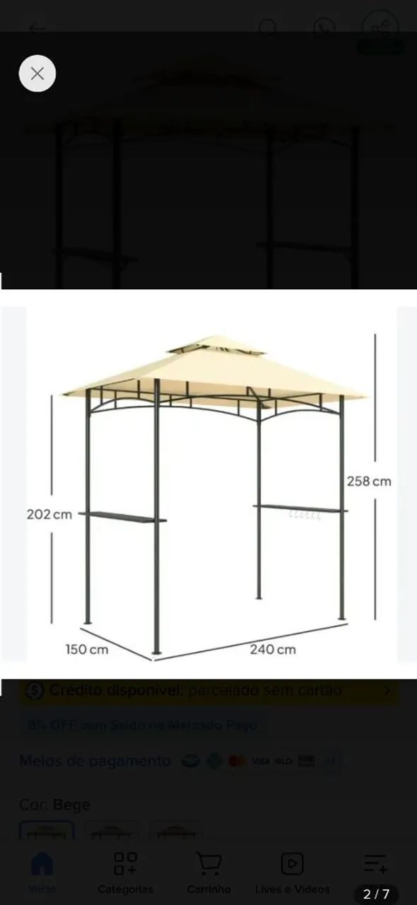 Tenda Ombrelone - Foto 2