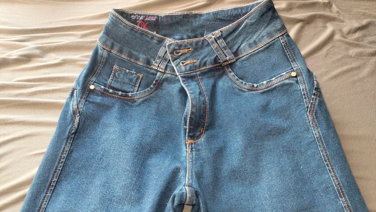 Calça jeans n 42 com elastano  - Foto 2