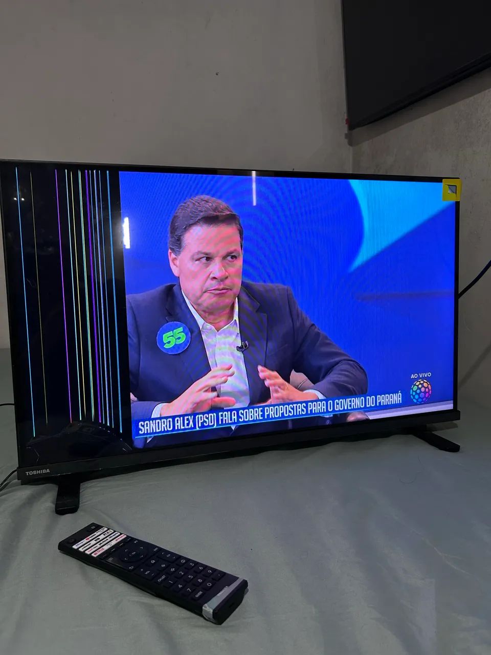 Tv p retirada de peça 