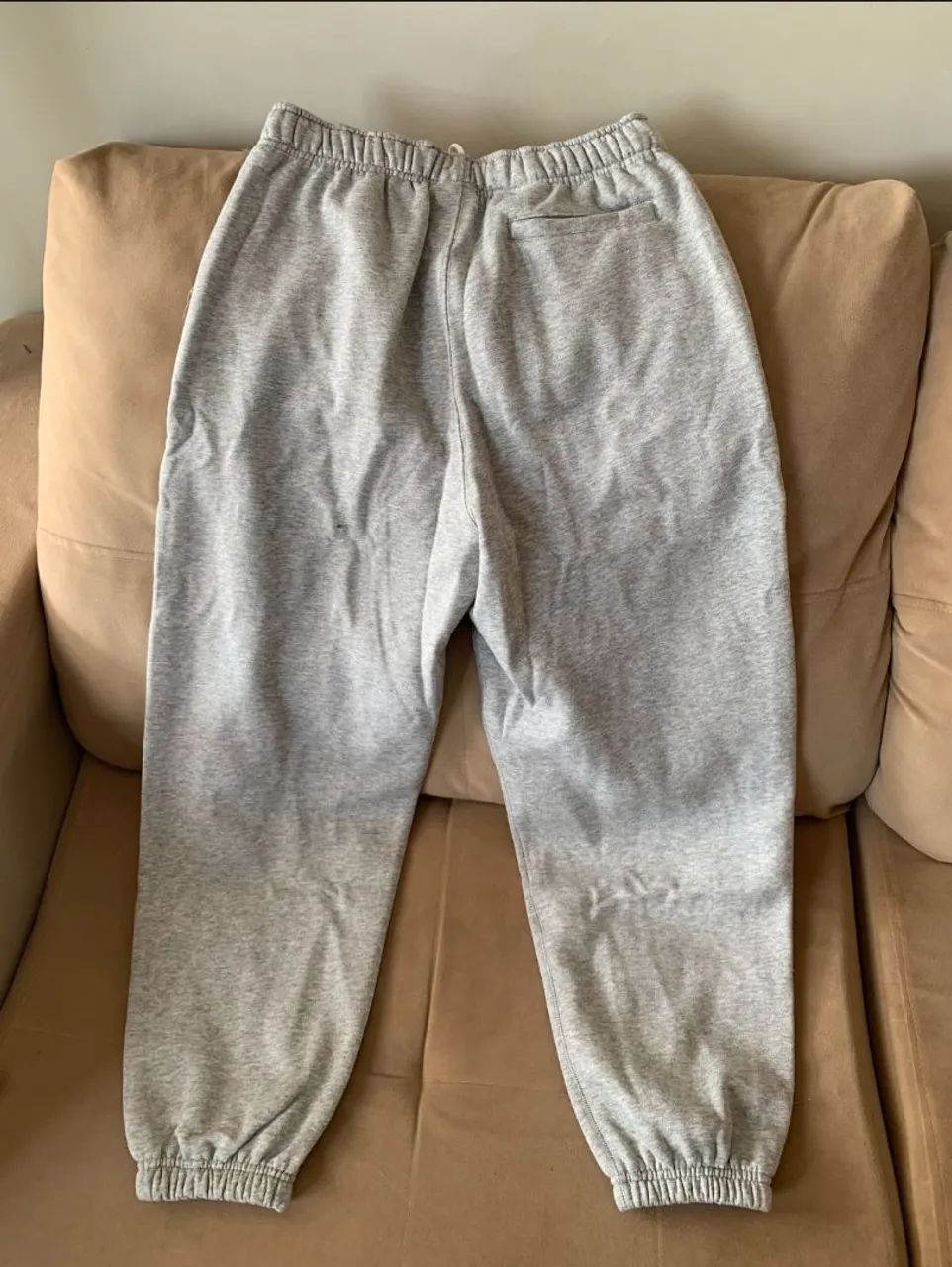 Calça Stussy x Nike Internacional Moletom Cinza - Foto 4