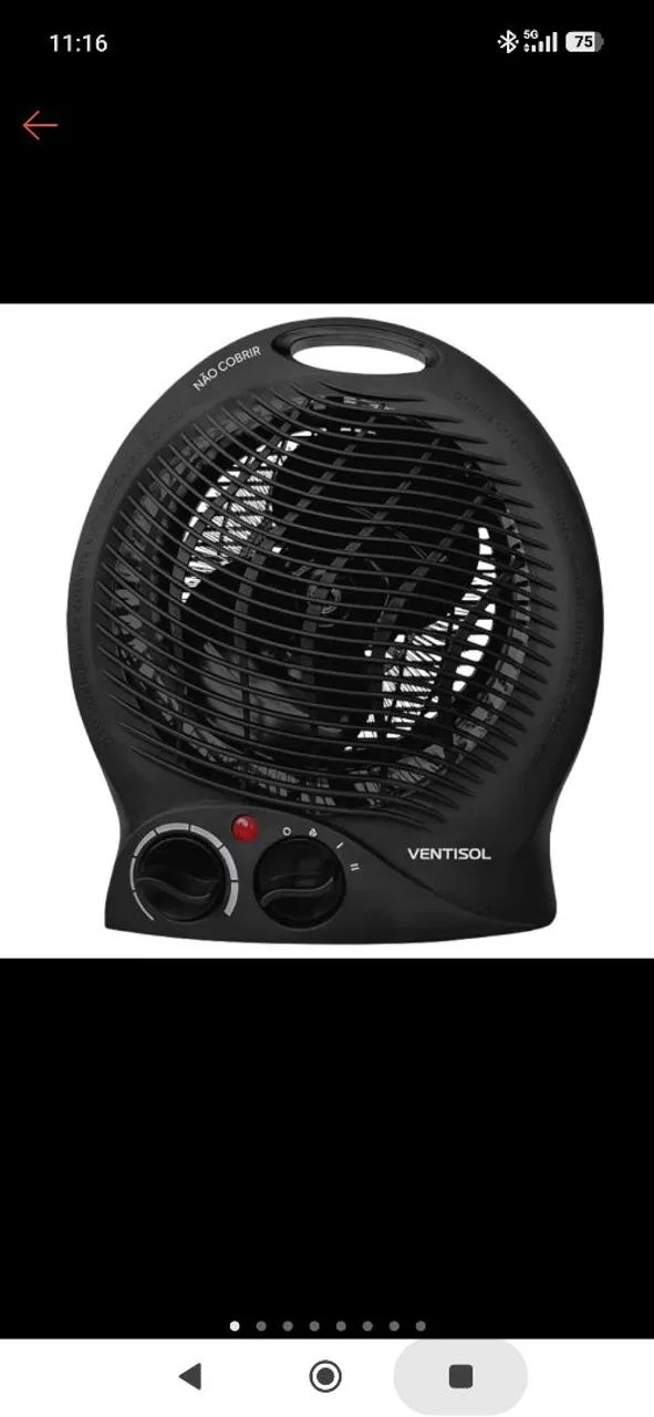 Aquecedor elétrico 3 em 1 ventisol.  - Foto 2