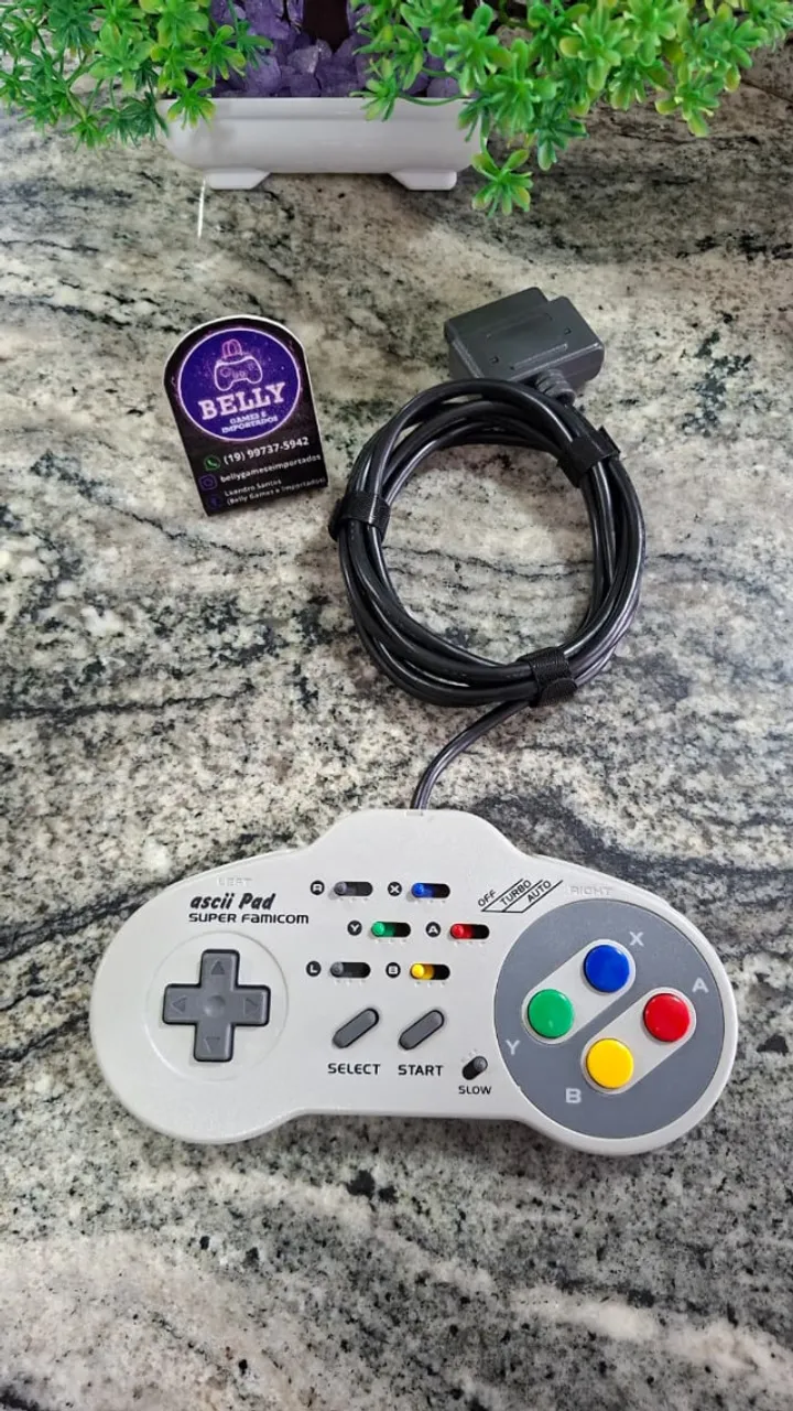 Controle Super Nintendo Super Famicom Super Joy Card Original