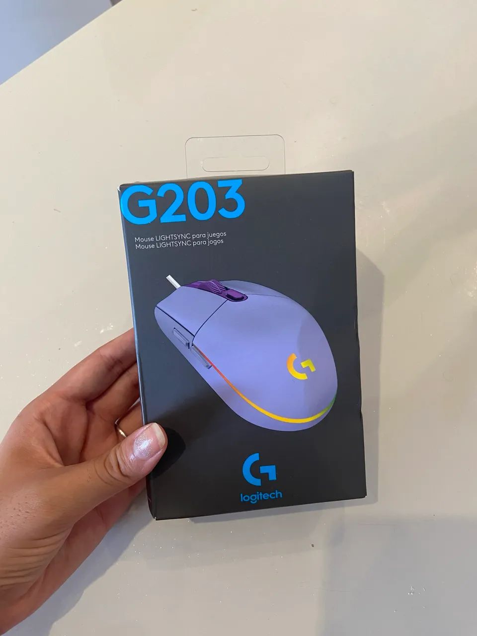 Mouse Logitech G203 LIGHTSYNC Lilás  - Foto 3