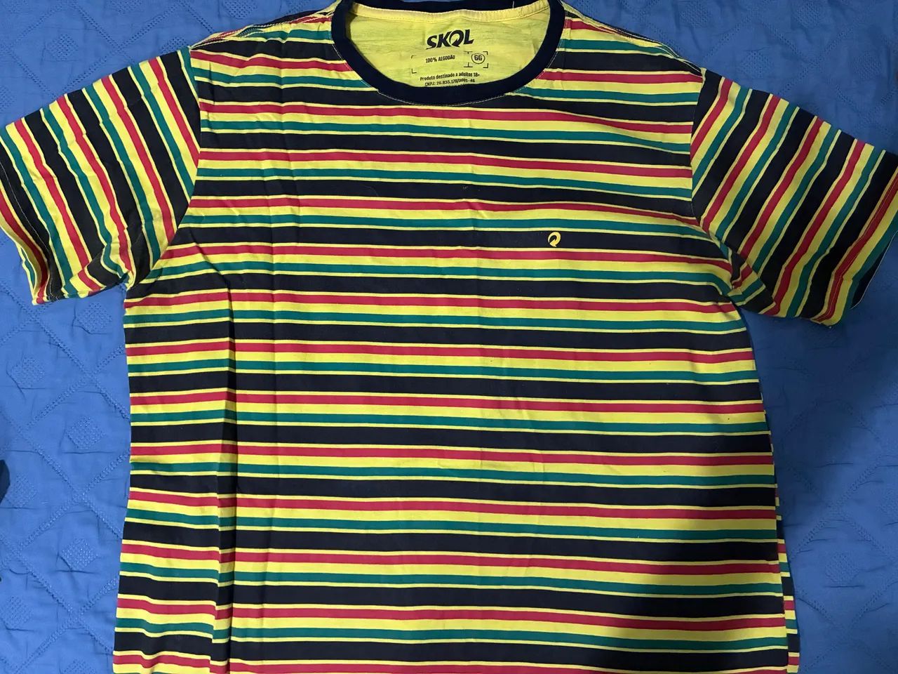 Camisa Skol listrada GG 