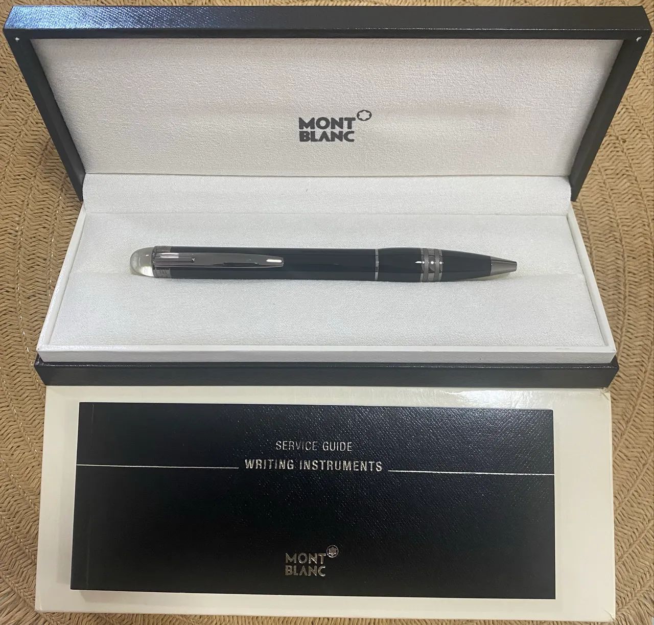 Caneta Esferográfica Montblanc Starwalker Preta Rutênio! - Foto 2
