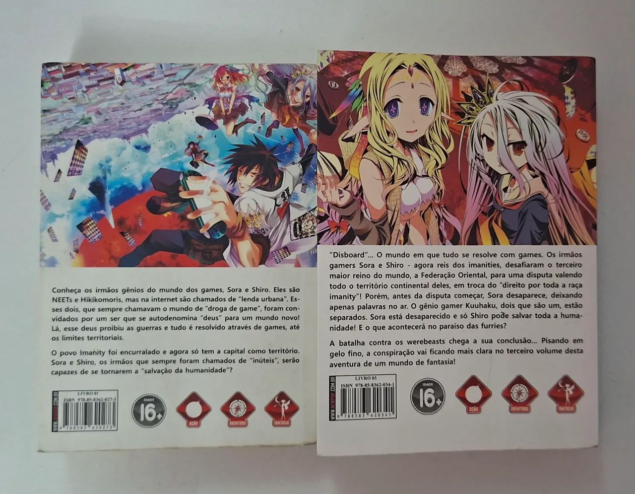 No game no life light novel volumes 1 e 3 - Foto 2