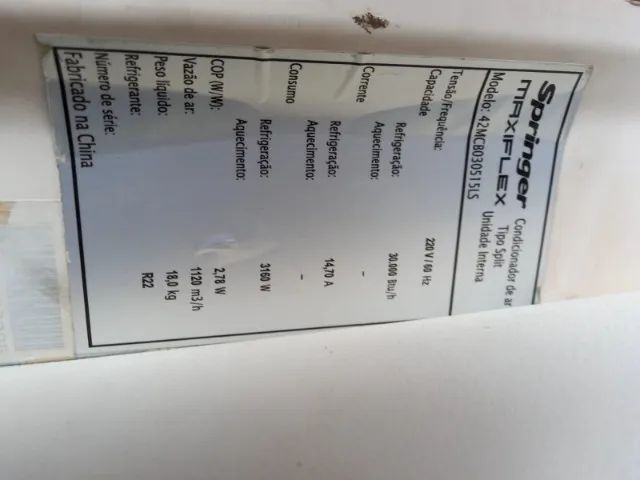 Ar Condicionado Split Springer 36.000Btus - Foto 3