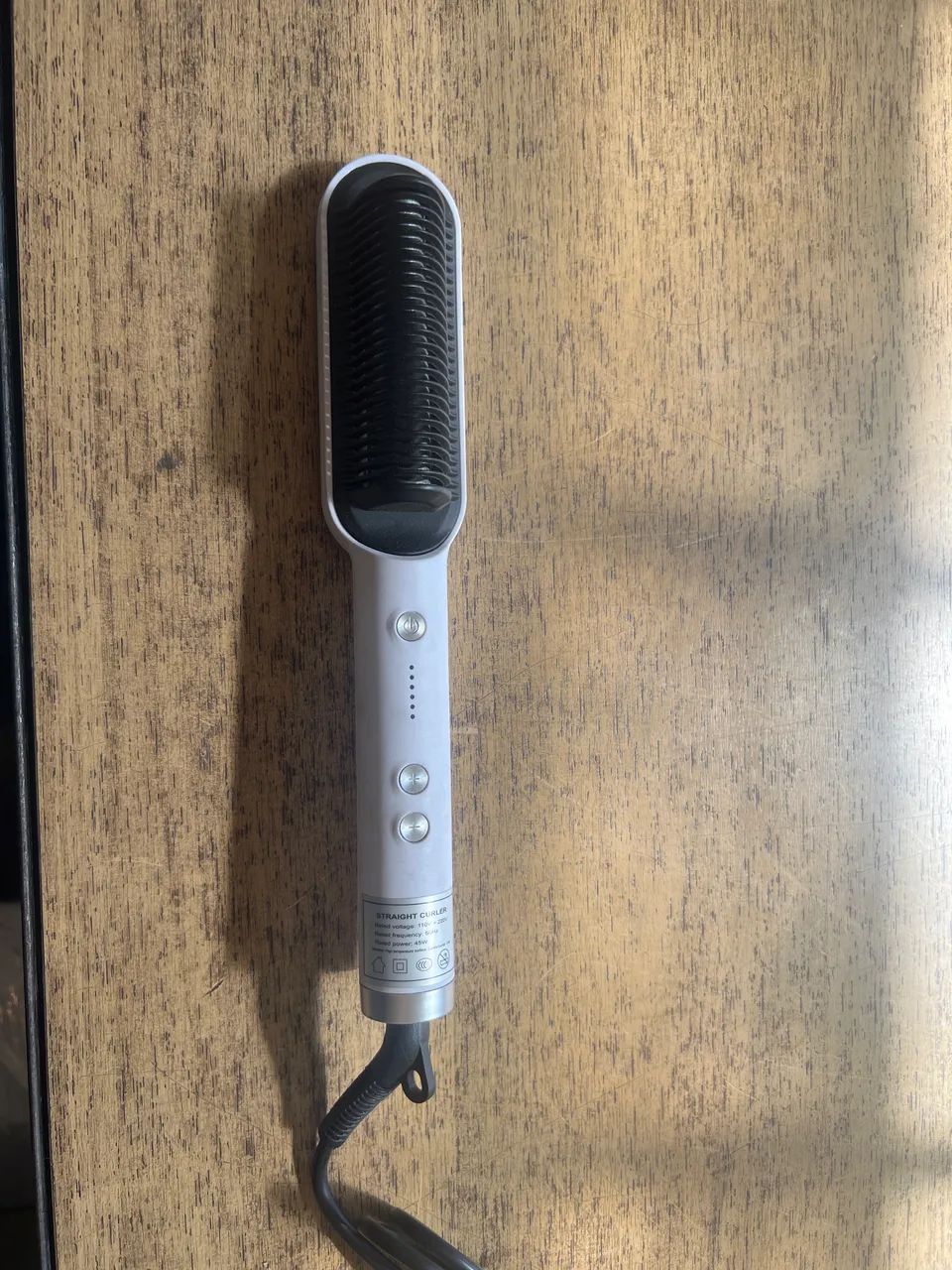 Escova cabelo com placa de aquecimento eletrônico 