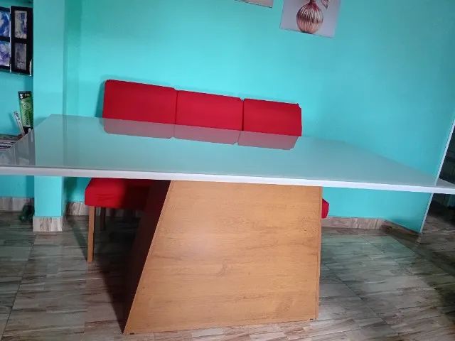 Venda de mesa com 6 cadeiras, r$1.200 - Foto 2