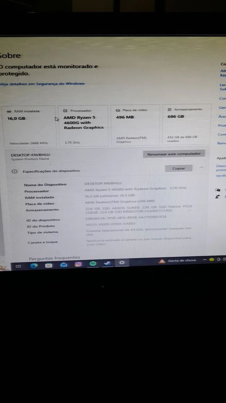 Vendo Pc gamer Ryzen 5 - Foto 2