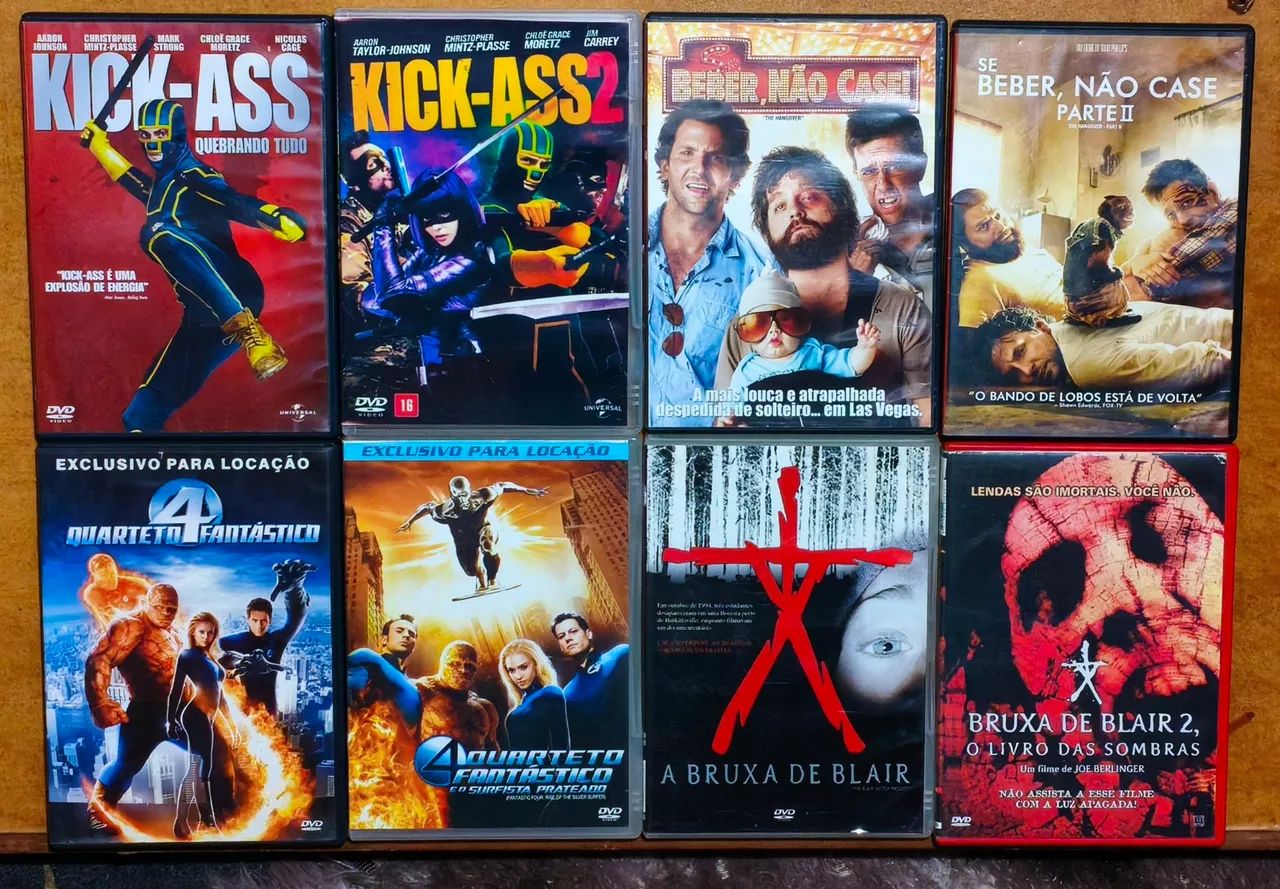 Lote com 15 DVDs Variados - DVD, Blu-Ray e Vídeo Cassete - Sol