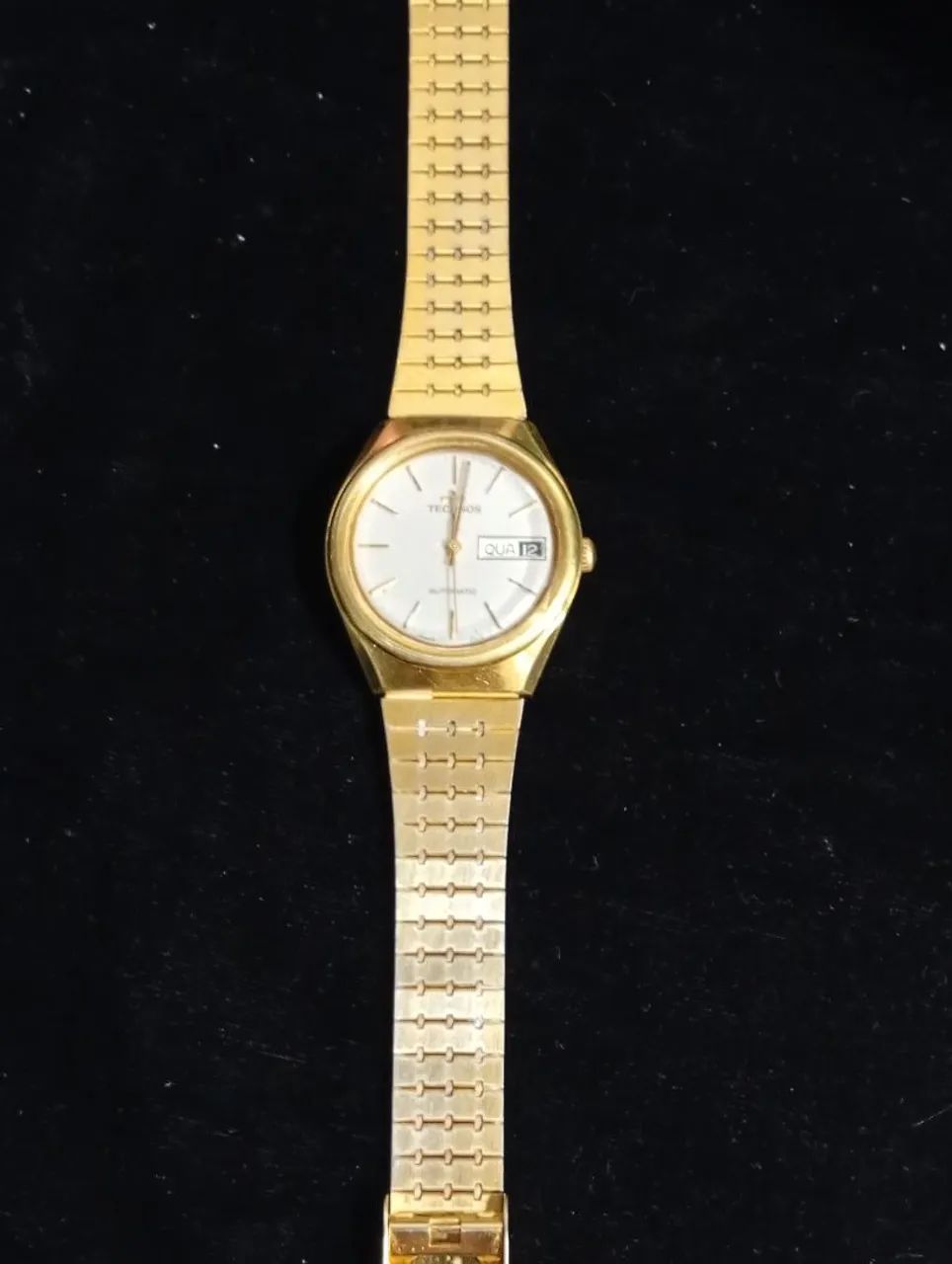 Relógio technos Gold plaquê automático 453010278287288323