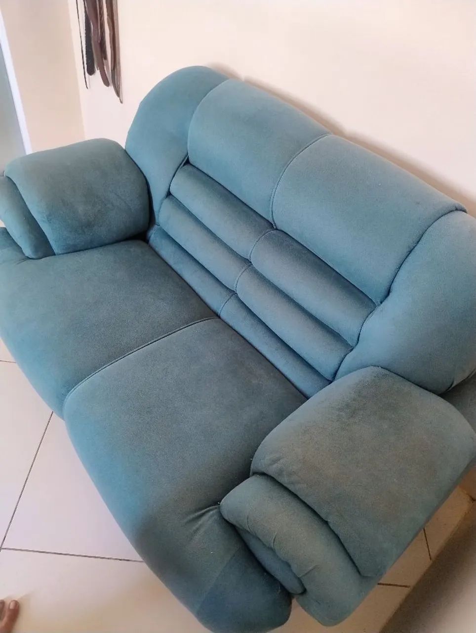 Sofá dois lugares bem aconchegante e macio! Excelente para apartamentos, sala e salões! - Foto 3