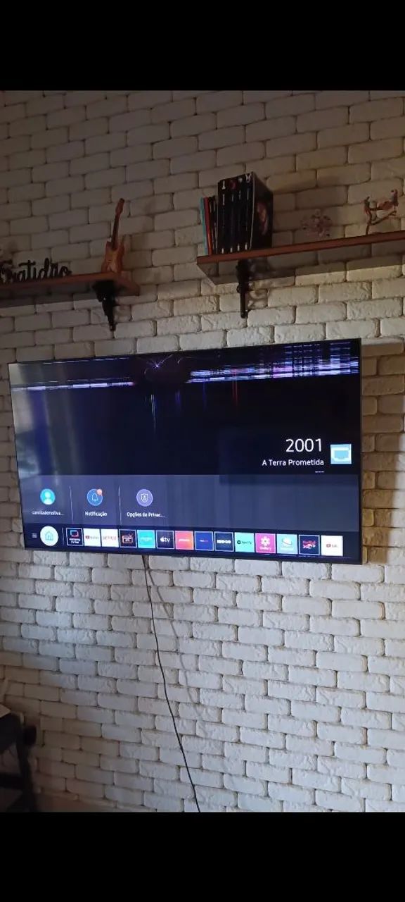 TV Samsung 55 polegadas tela quebrada 