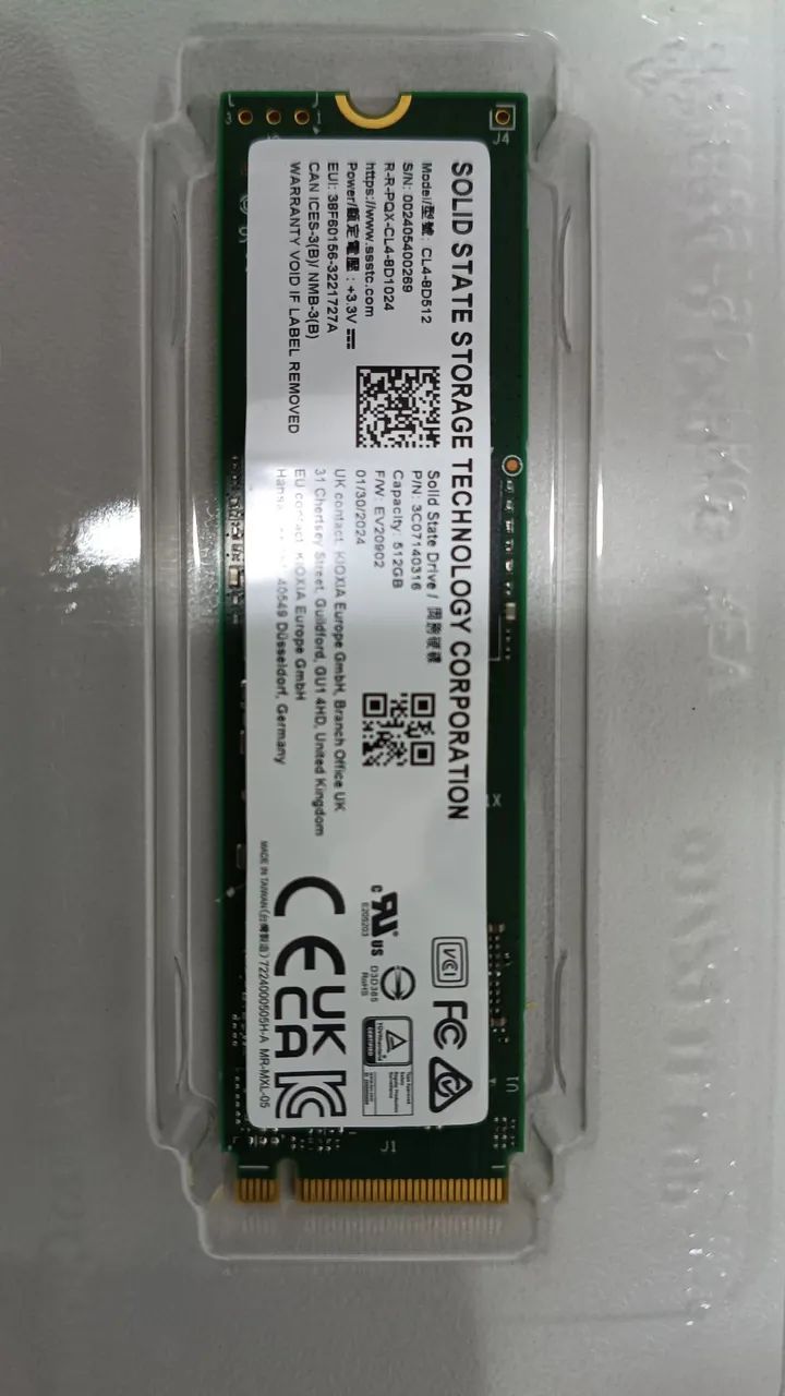 HD - SSD M.2 Nvme 512gb Solid State Storage Cl4-8d512 - Foto 3