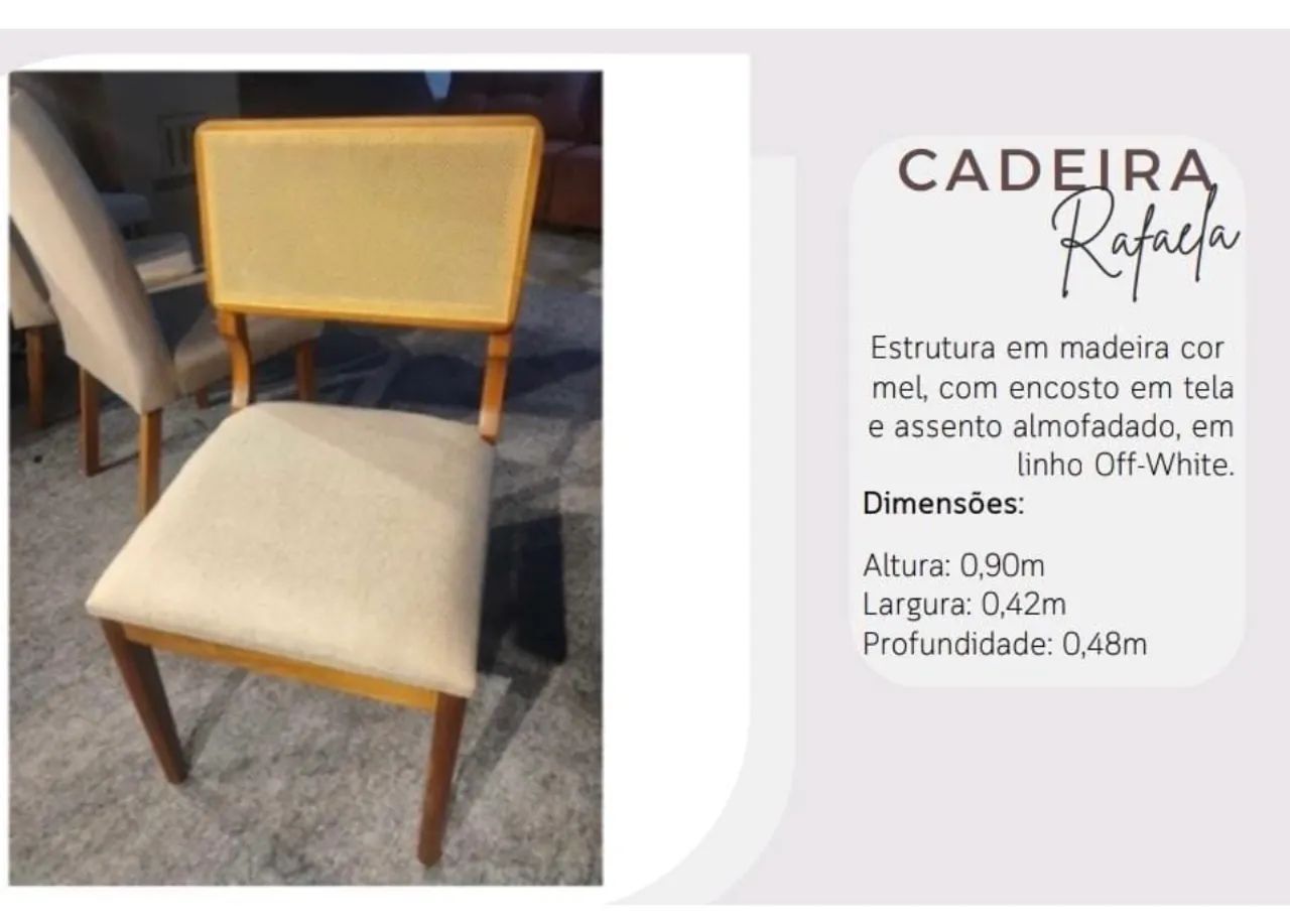 Mesa de jantar 4 cadeiras  - Foto 3