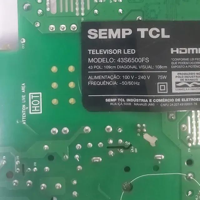 Placa Principal Tv Tcl 43s6500fs - Foto 2