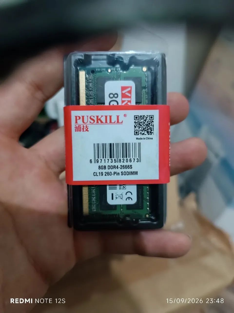 Memória ram 8g 1.5v ddr3