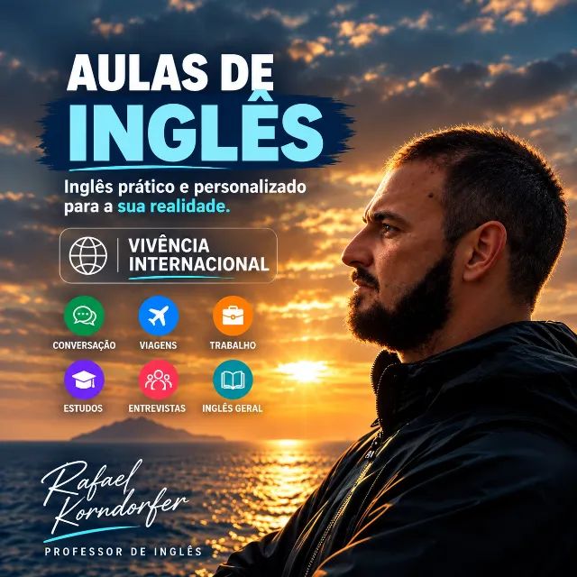 Aulas de Inglês com Rafael | Conversação, Viagens e Inglês para o Trabalho