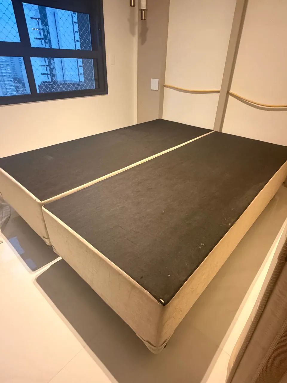Cama box suporte 