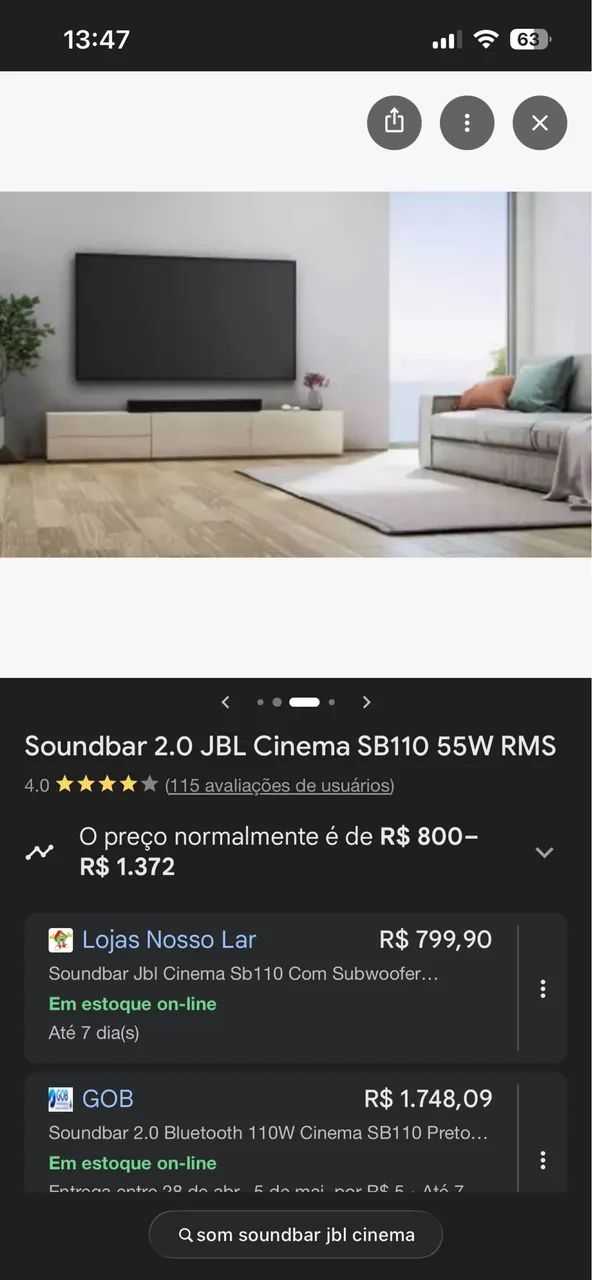 som jbl soundbar cinema