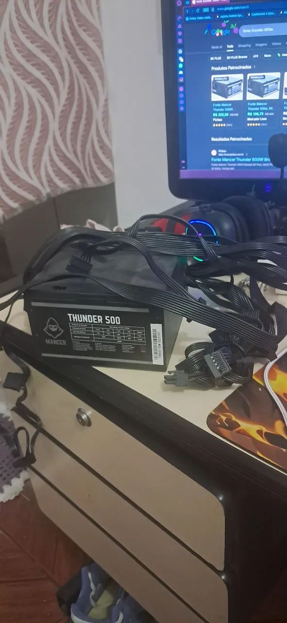 Fonte Thunder 500W 80Plus Bronze - Foto 2