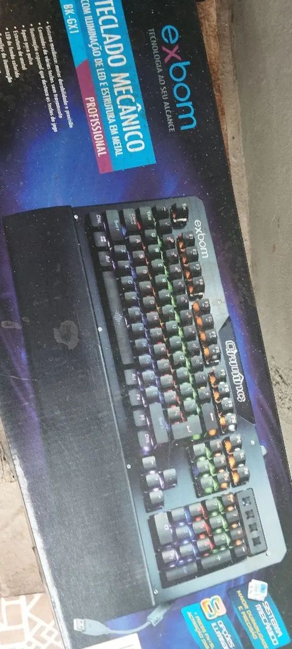 Kit teclado mecânico exbom.mause raizer.fone  - Foto 5