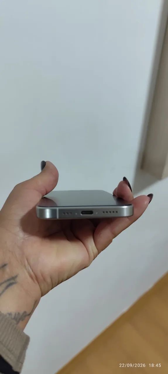 Iphone 15 Pro 256 GB Titânio Branco - Foto 5