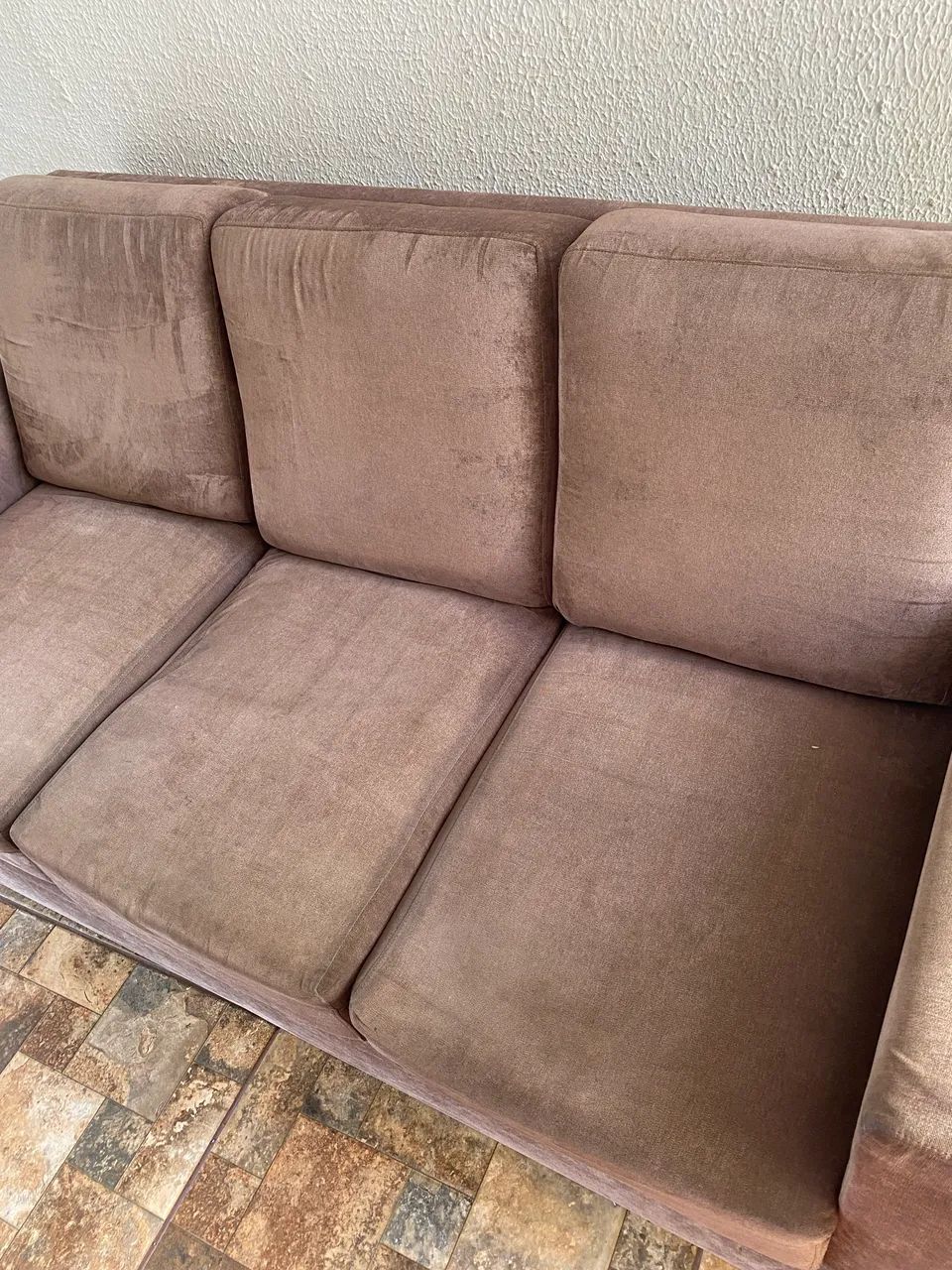 Lindo Sofá 3 Lugares Suede  - Foto 2