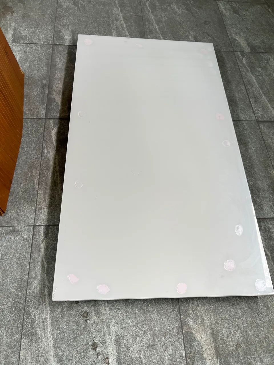 MESA DE JANTAR COM BASE RIPADA 1,60 x 90  - Foto 3