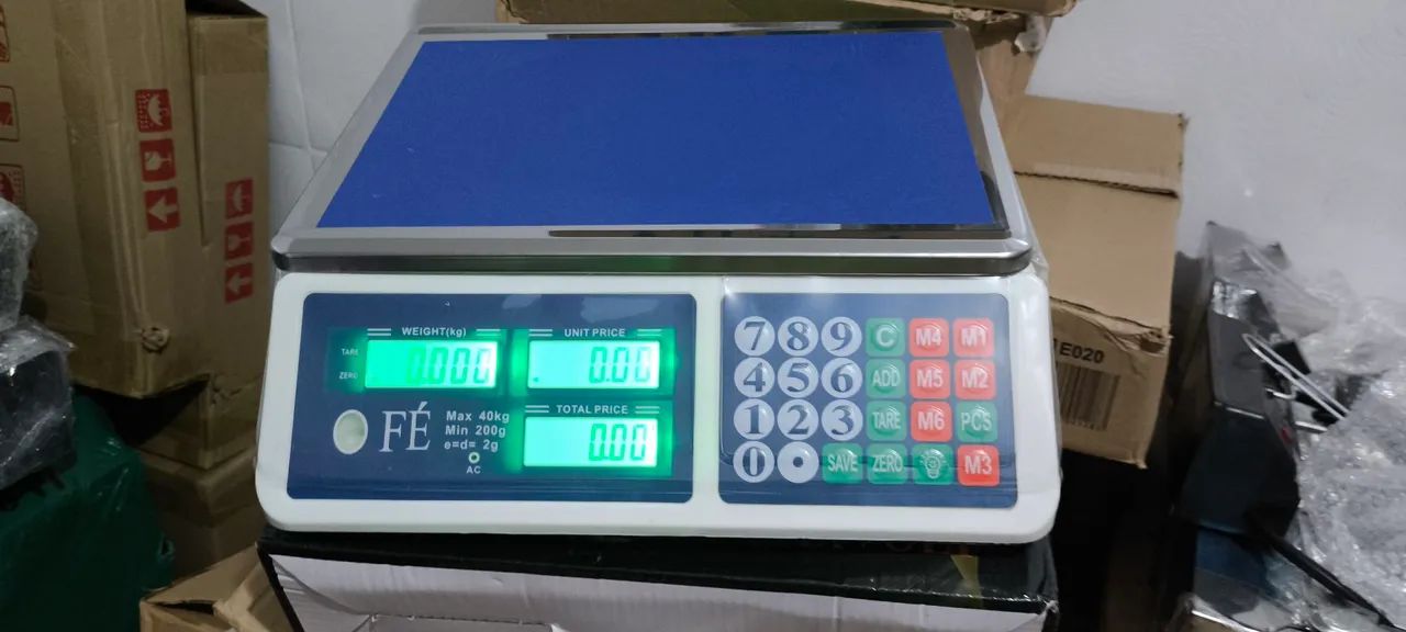 Balança Comercial 40kg Preta - Precisão e Durabilidade