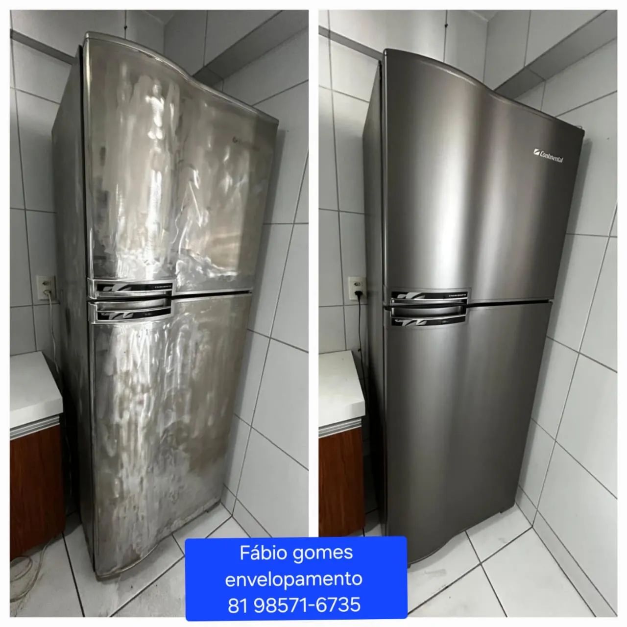 Deixe sua geladeira nova com envelopamento  - Foto 3