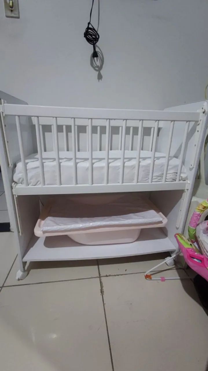 Mini berço com colchão 