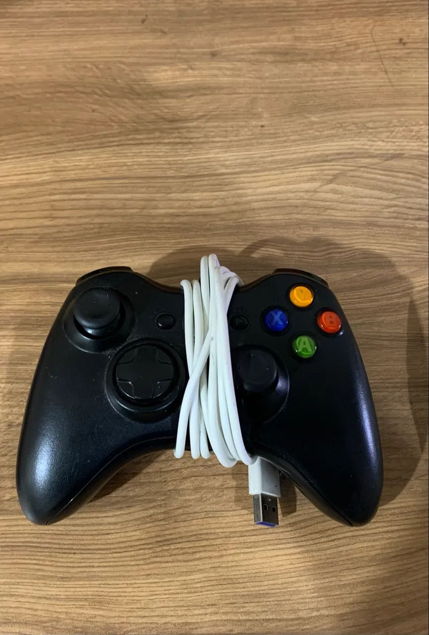 controle xbox 360 com fio