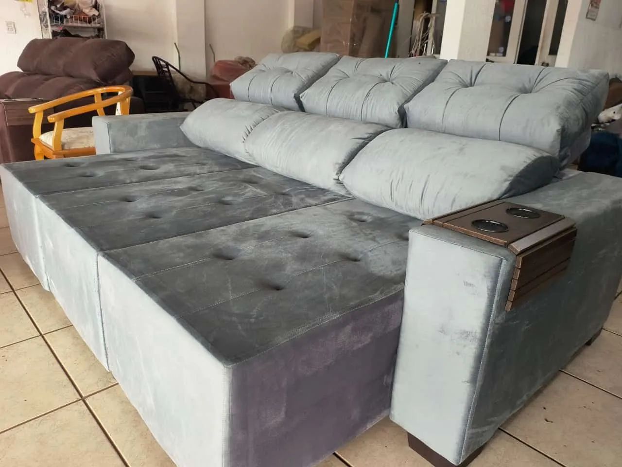 Sofá retrátil e reclinável Pronta entrega. - Foto 5