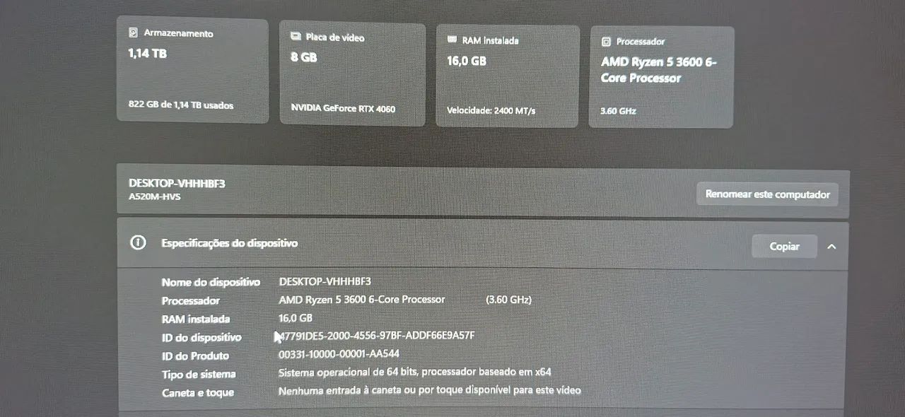 VENDA PC COMPETO. + LG ULTRAWIDE 34 POLEGADAS  - Foto 4