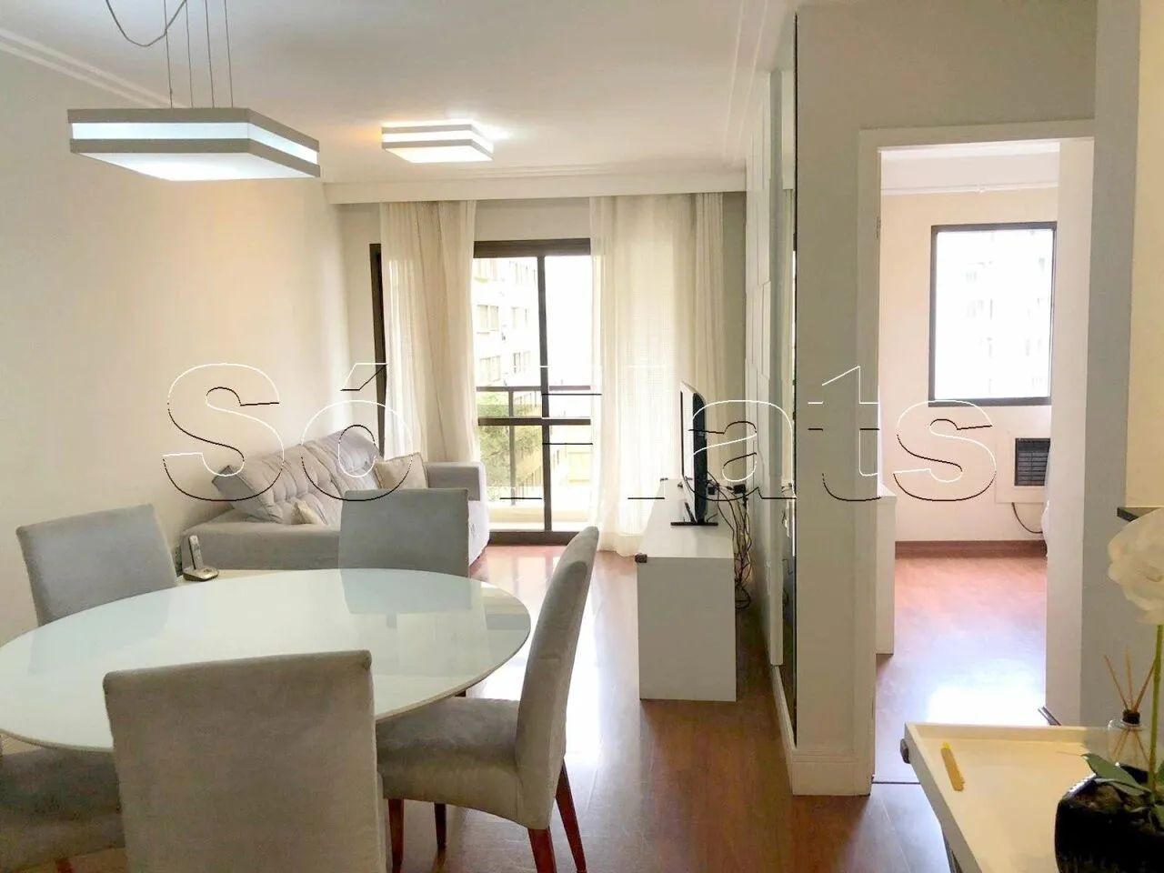 Flat no Jardins 03 dormitórios 95m² totalmente mobiliado. - Foto 4