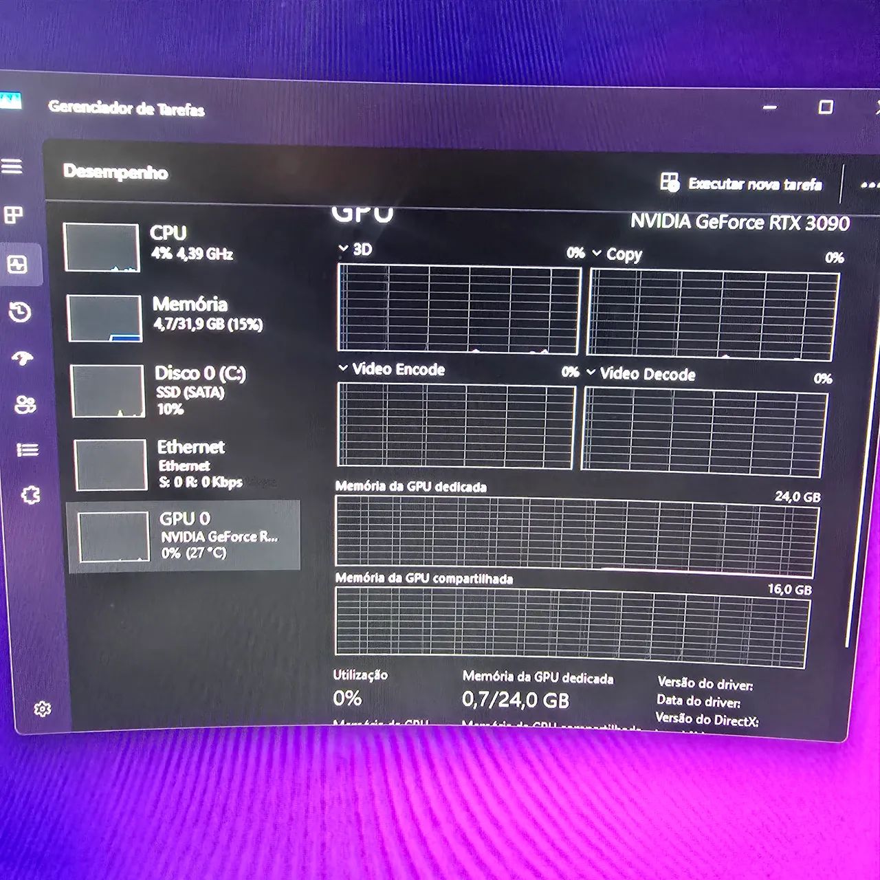 Pc Gamer RTX 3090 24gb Vram - Foto 5