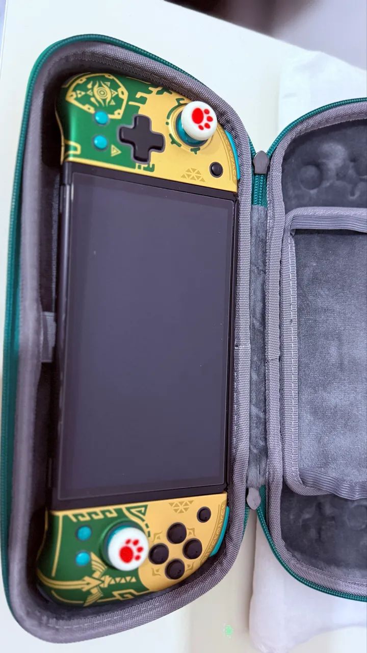 Nintendo Switch OLED + 256GB + Case Zelda ? Completo  - Foto 2