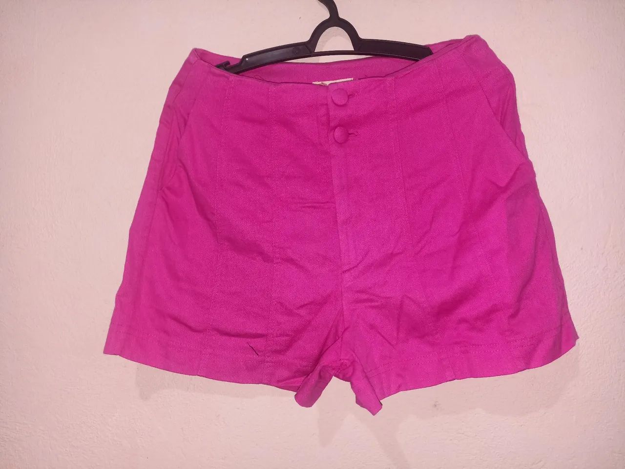 Short Jeans Rosa Feminino M - Foto 3