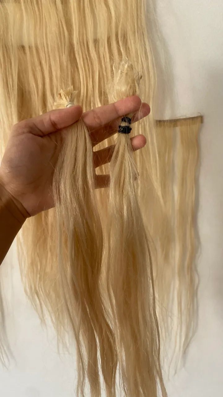 Cabelo Humano Loiro Liso e matizado - Foto 2