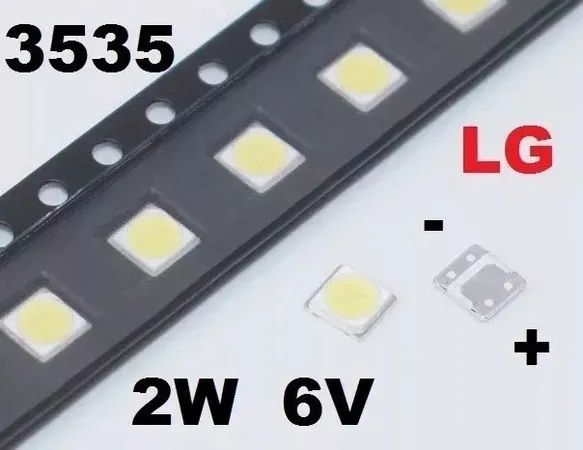 led de tv LG Philips 3535 6v 2w 5 unidades - Foto 2